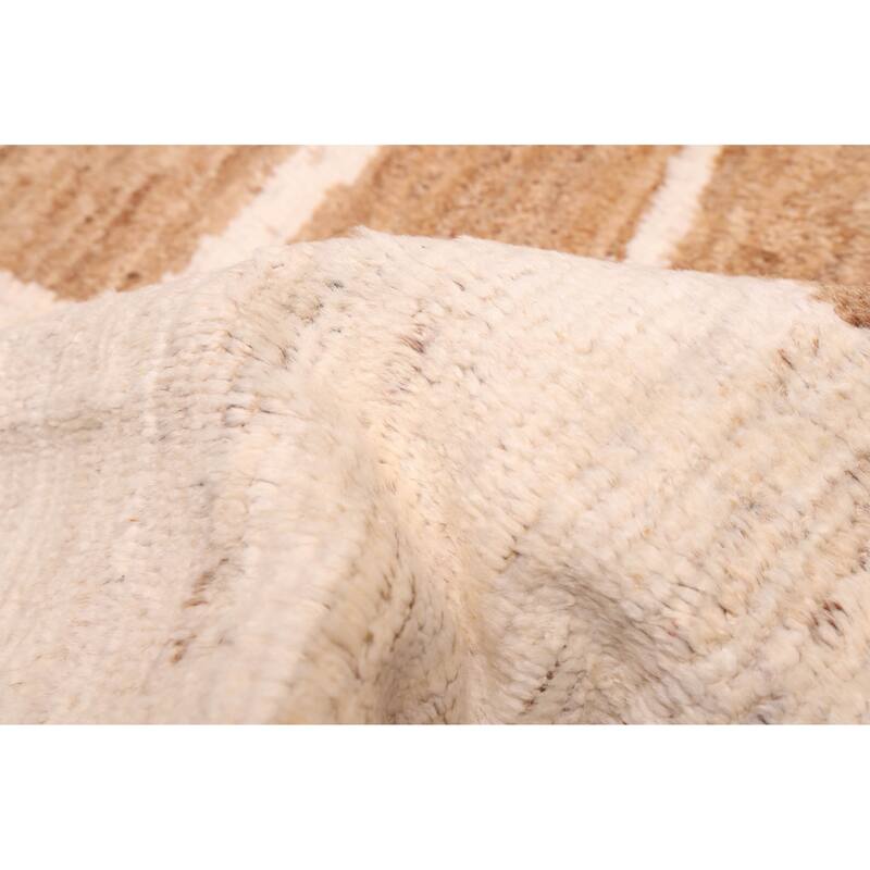 ECARPETGALLERY Hand-knotted Pak Finest Marrakesh Cream Wool Rug - 8'2 x 10'0