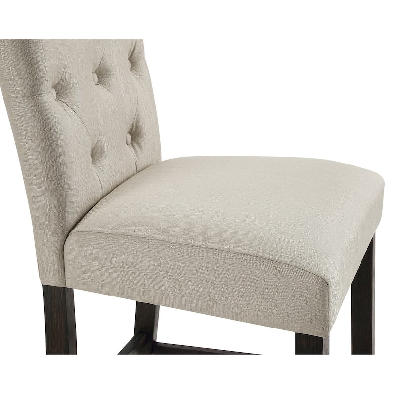 Copper Grove Solitude Tufted Armless Counter Height Dining Chairs (Set of 2)