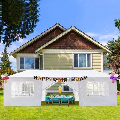 10'x30' Outdoor Waterproof Party Tent with 8 Removable Sidewalls