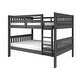 preview thumbnail 3 of 4, Full over Full Mission Dark Grey Bunk Bed
