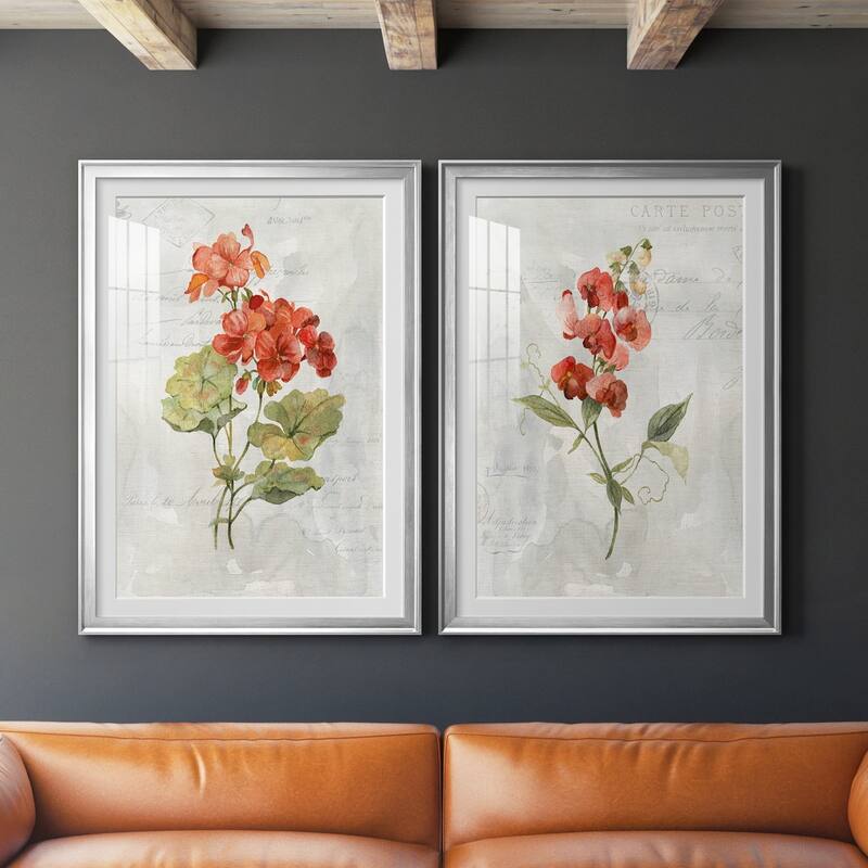 Linen Geranium Premium Framed Print - Ready to Hang
