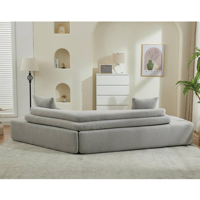 128"Minimalist Cloud Sectional Couch