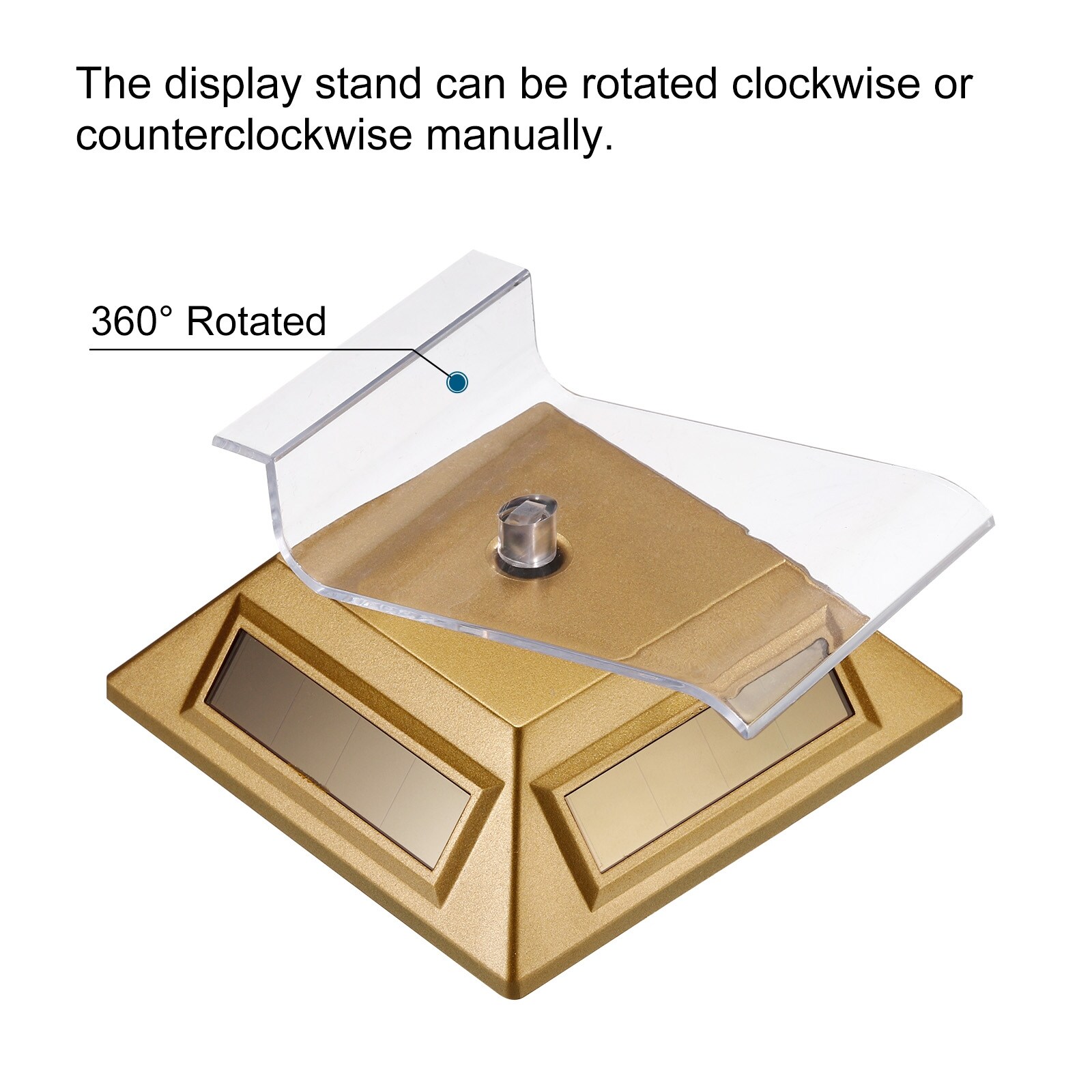 Solar Display Stand Turntable, Battery Double Used Rotating