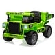 preview thumbnail 33 of 38, 12V Kids Ride On Dump Truck with Electric Dump Bed and Shovel Green