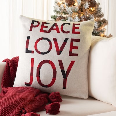 Safavieh 18" Good Tidings Pillow