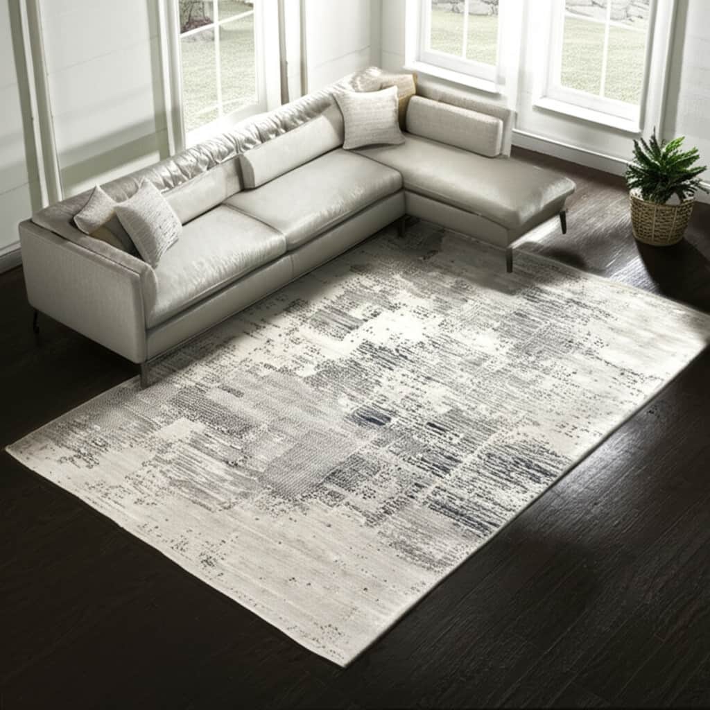 HomeRoots Abstract Bohemian Rectangle Area Rug