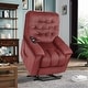 preview thumbnail 1 of 9, Power Lift Chair Soft Fabric Recliner Living Room Sofa Chair Red