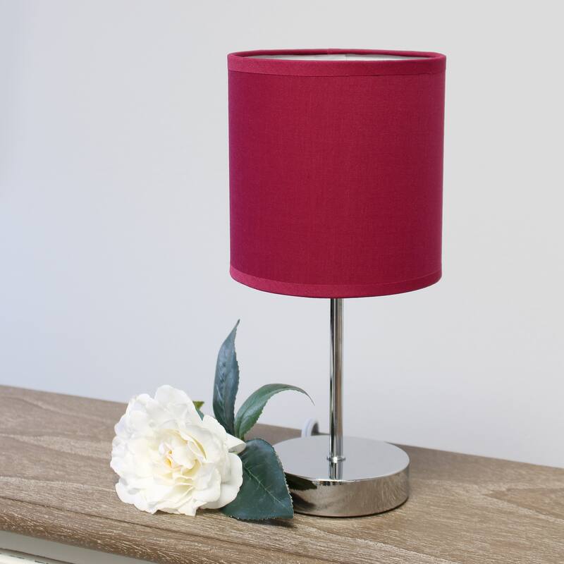 Simple Designs 11.81" Basic Mini Table Lamp with Feit LED Bulb Included - 11.81