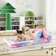 preview thumbnail 4 of 15, Flannel Kids Sofa Bed with Glow Patterns and Foldable Lounger Design - Mattress: 66" × 26" × 4" (L × W × H)
