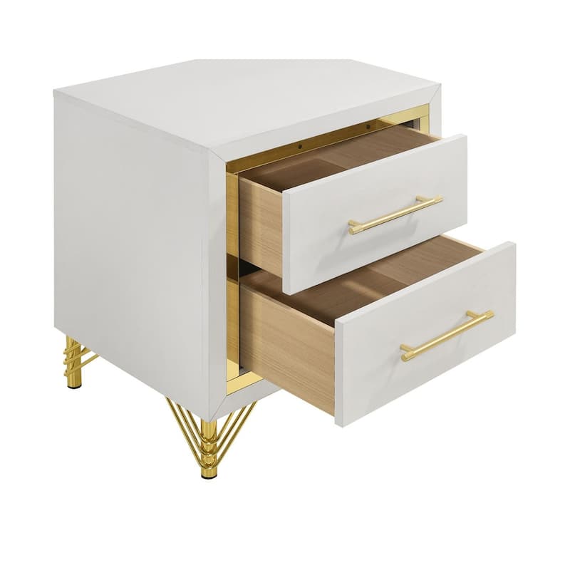 Chesney White 2-drawer Nightstand