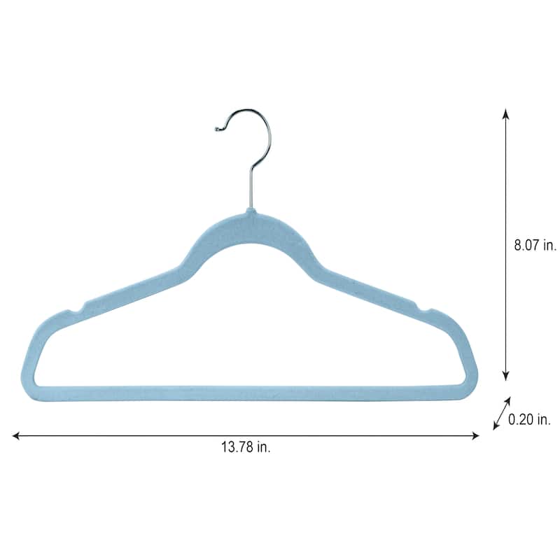 Laura Ashley Kids 25 Pack Velvet Hangers