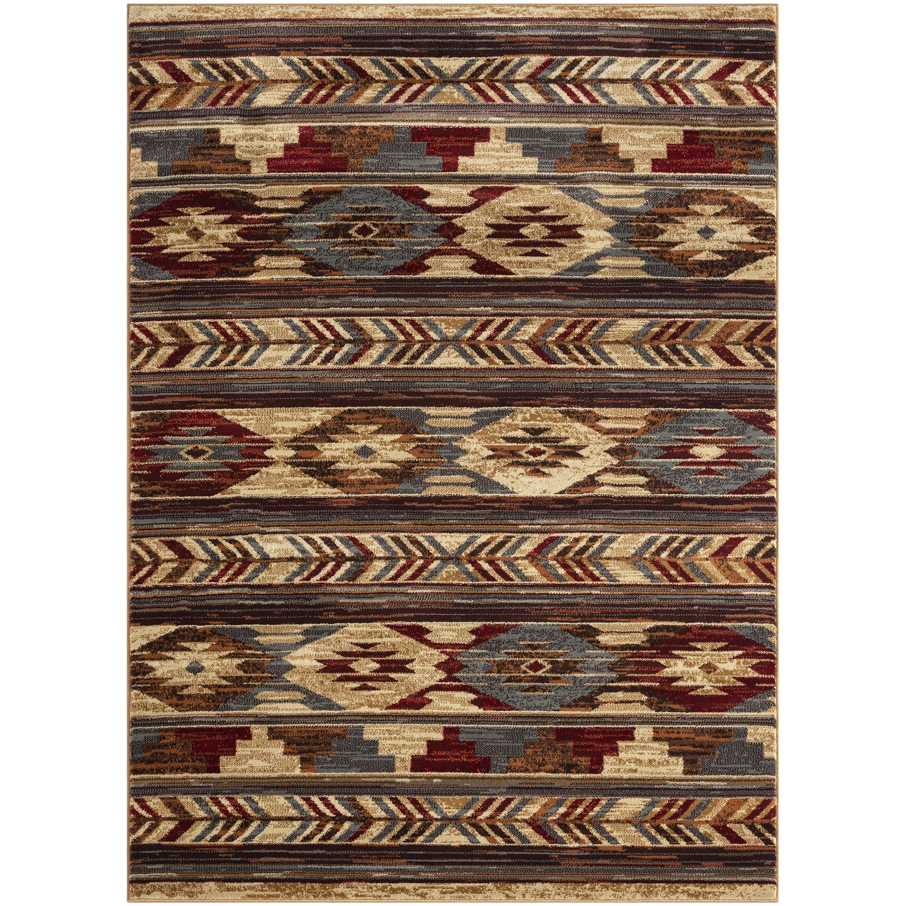 Sunset Valley Sierra Multi Southwest Lodge Area Rug
