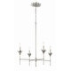 preview thumbnail 3 of 9, Crystorama Lighting Group 534 Broche 4 Light 28" Wide Chandelier with