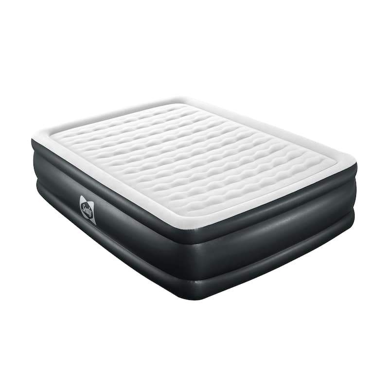 Sealy Tritech Twin Sized 20" Air Mattress Bed 2 Person w/ Built-In AC Pump & Bag