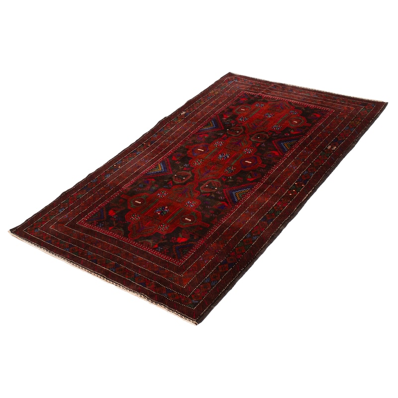 Teimani Black, Copper Rug 4'1" x 6'11" - 4'1 x 6'11
