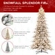 preview thumbnail 23 of 131, Glitzhome 6FT/7.5FT/9FT/11FT Snow Flocked Pre-lit Artificial Fir Christmas Trees