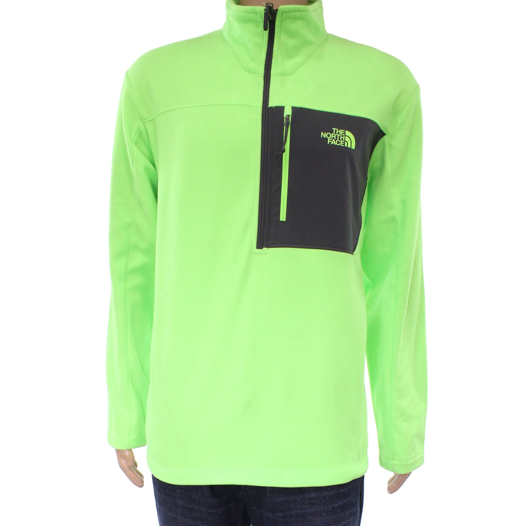 north face green sweater
