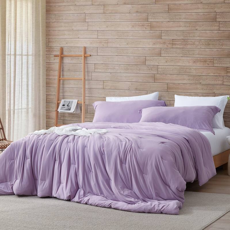 Cool It Bae - Coma Inducer® Oversized Comforter Set - Quiet Violet - Alaskan King