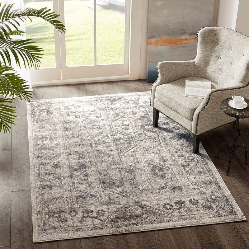 Tiled Border Area Rug - 8'x10'