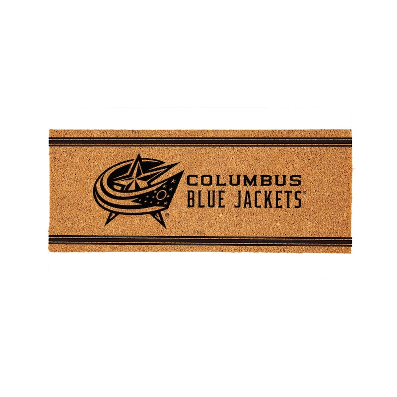 Columbus Blue Jackets Monochrome Indoor/Outdoor Coir Door Mat