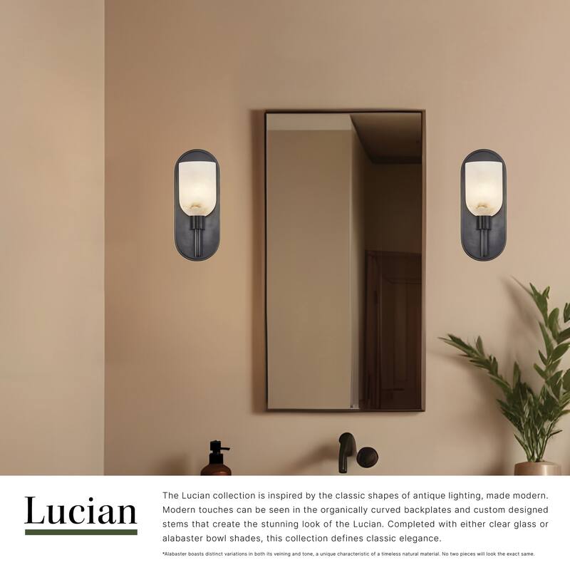 Alora Lighting WV338101AR Lucian 9" Tall Wall Sconce