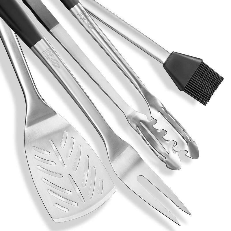 4pc BBQ Tool Utensil Set Stainless Steel