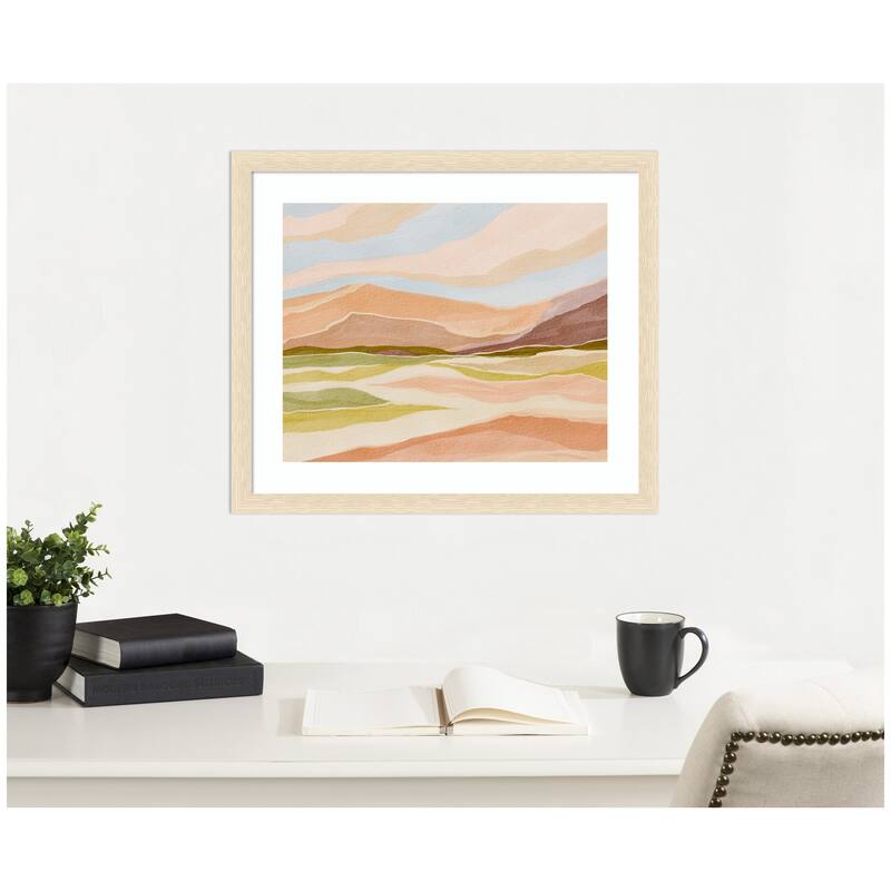 Kate and Laurel Framed Art Desert Dreams by Nikita Jariwala