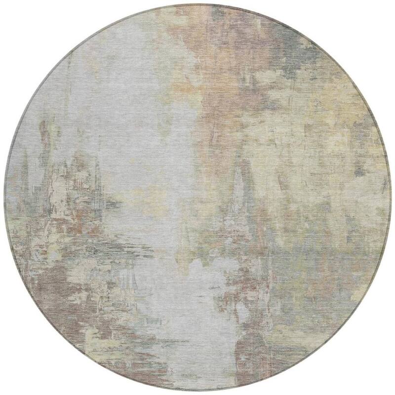 HomeRoots Abstract Transitional Rectangle Outdoor Rug