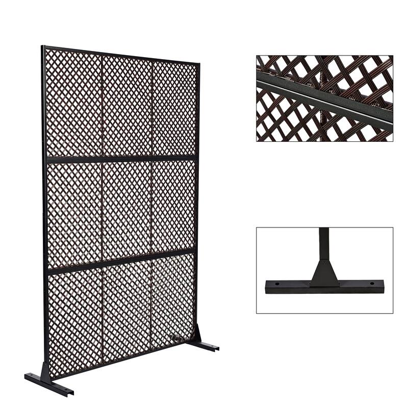 Outdoor Free Standing Metal Privacy Screen