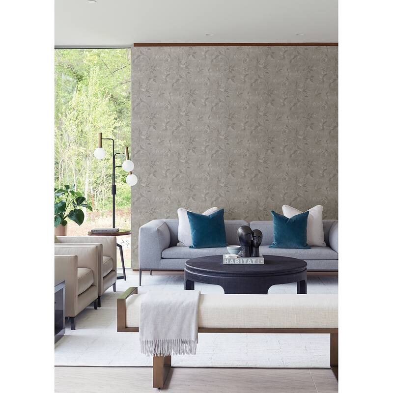 A-Street Prints Kupari Silver Trail Wallpaper