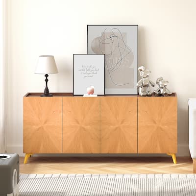 Moasis 63'' Solid Wood Sideboard TV Stand