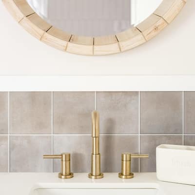 Merola Tile Matter Taupe 6" x 6" Porcelain Floor and Wall Tile