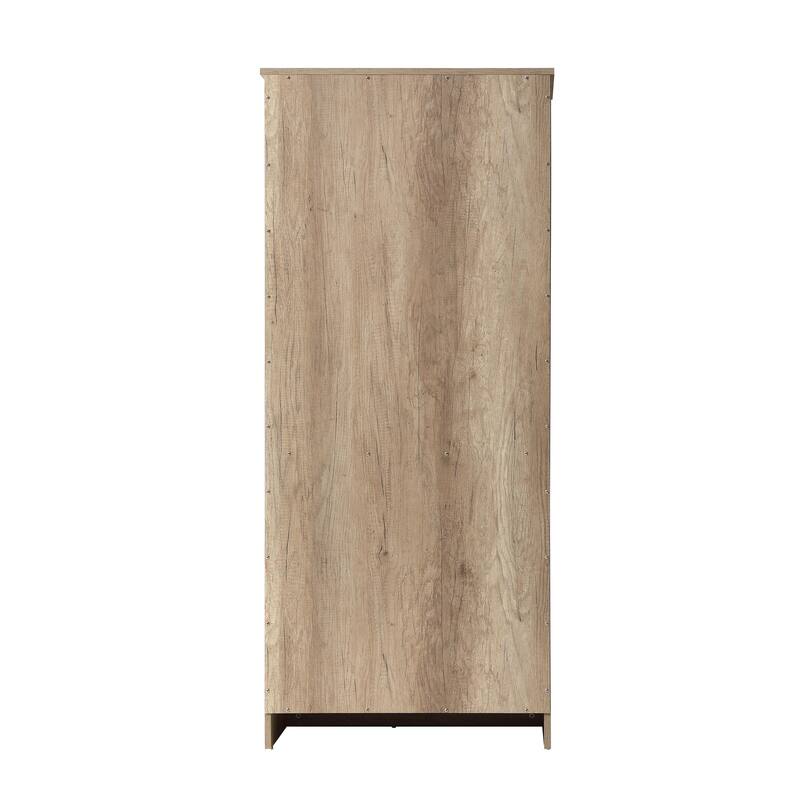 Fresco 16-28 Inch Bath Storage Glass Cabinet