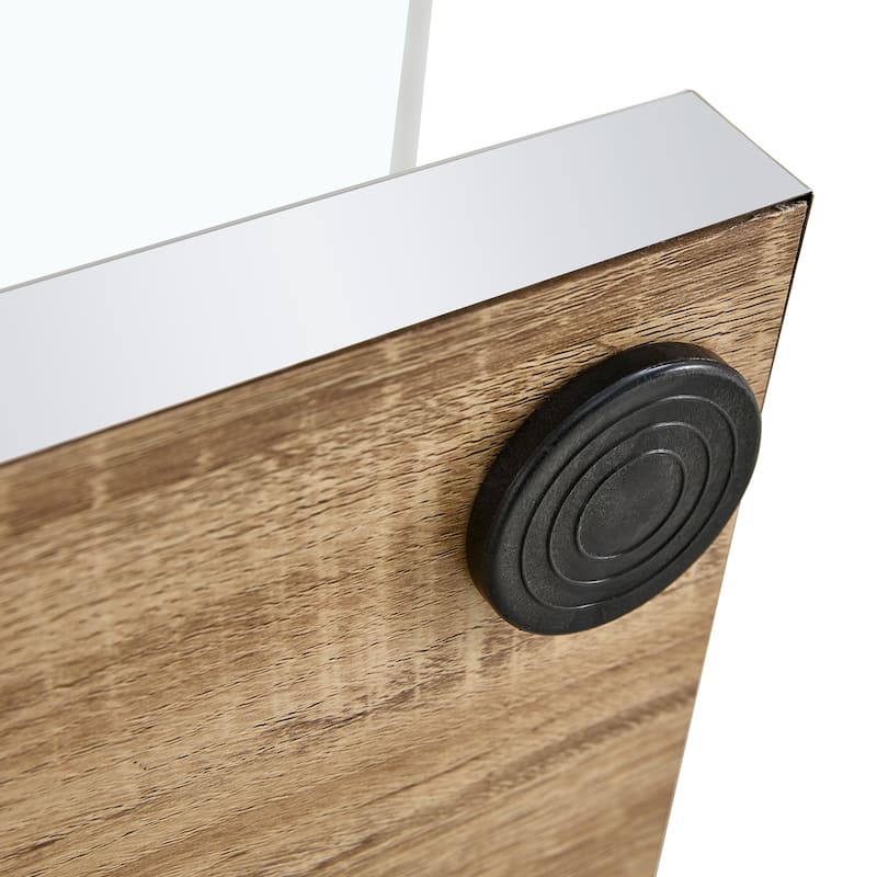 Rectangular Coffee Table withTempered Glass Tabletop
