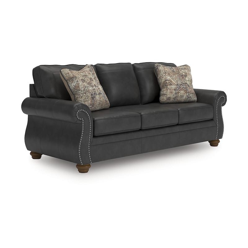 Signature Design by Ashley Shadsburne Black Sofa - 92"W x 38"D x 39"H