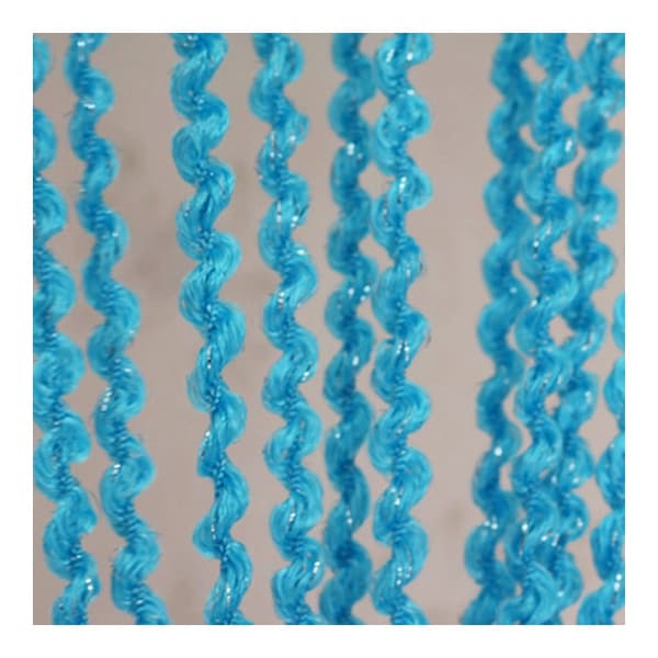 Screw Thread String Door Curtain Home Decoration 1*2m - Blue