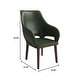 preview thumbnail 19 of 63, Vivara Set of 2 Leather Dining Chair with Padded Seat - Mid-Century Arm Chair for Home Office Bar & Kitchen