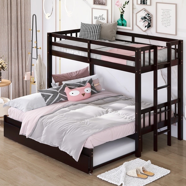 Queen bunk sales bed with trundle