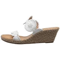 Shop Jack Rogers Women S Shelby Wedge Sandal White 8 5 M Us