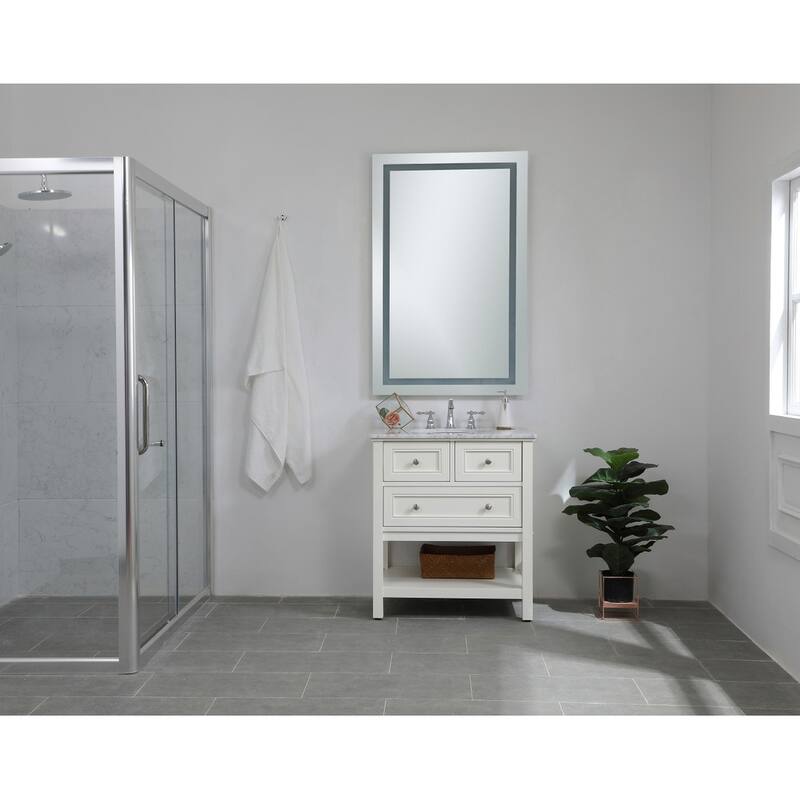 LED Hardwired 24-inch x 40-inch Dimmable 5000K Mirror