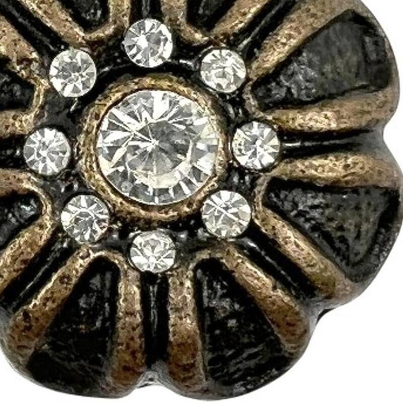 HomeRoots Set of Six Black And Gold Scalloped Knob Iron Drawer Pull Knobs - 6.25 in. x 4.00 in. x 3.50 in.