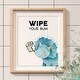 preview thumbnail 6 of 4, Watercolor Decor Bathroom Wall Art Prints