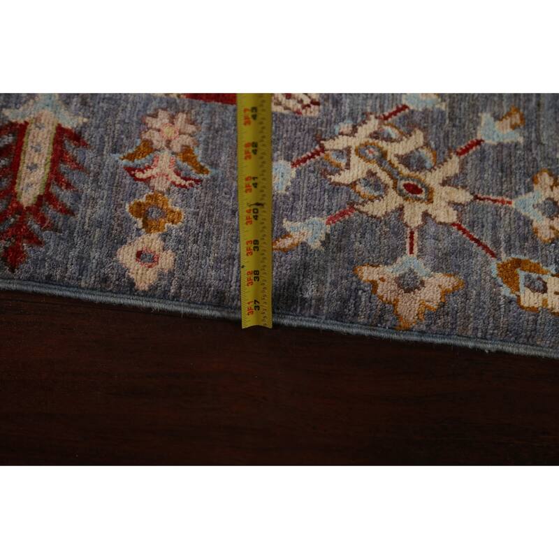 Vegetable Dye Kazak Oriental Wool Area Rug Hand-knotted Foyer Carpet - 3'11" x 5'9"