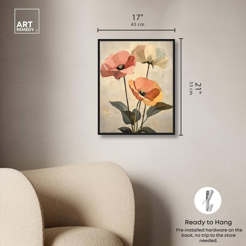 Blush and Ochre I Canvas by Art Remedy