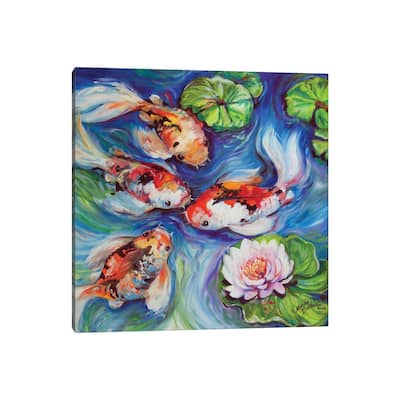 iCanvas "Happiness Koi Dance" by Marcia Baldwin Canvas Print