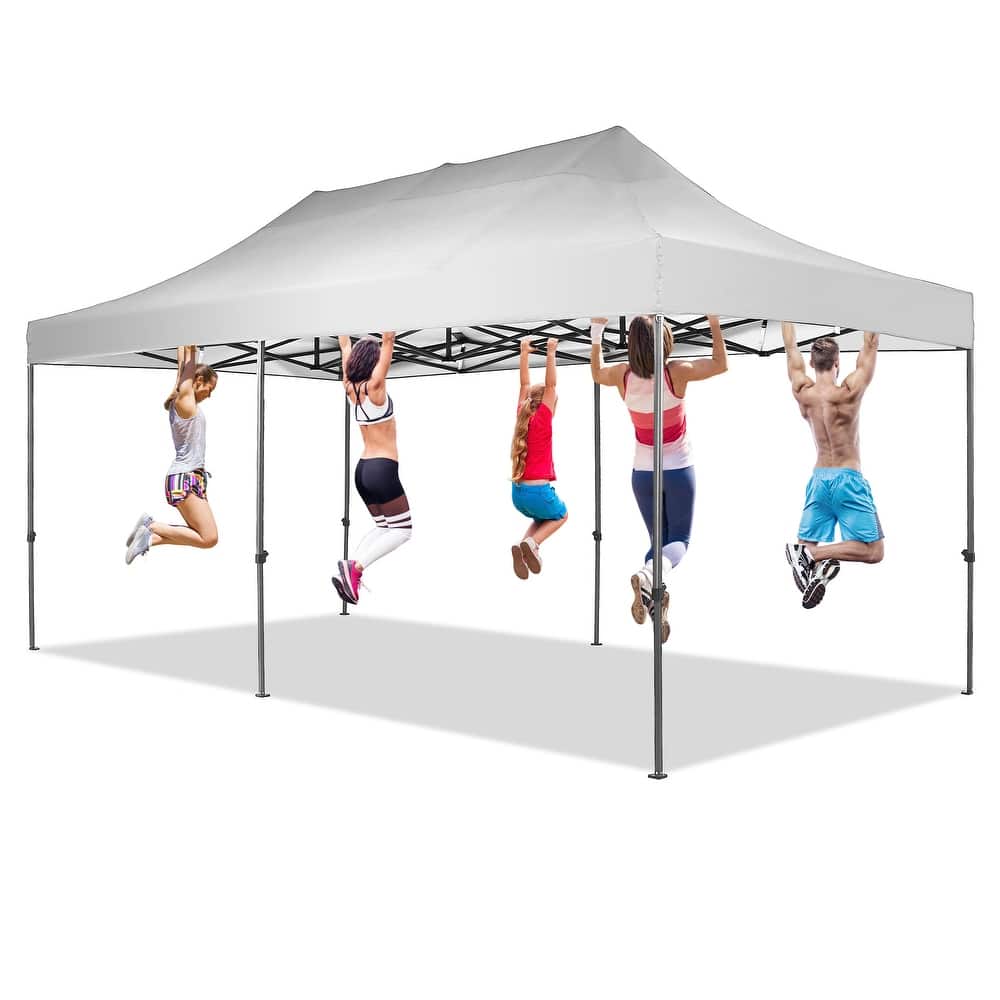 Ainfox 10x20Ft Pop up Canopy Tent Party Heavy Duty Instant Gazebo with 4 Removable Sidewalls