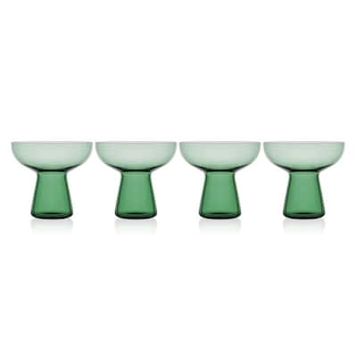 Mikasa Phoebe 18 Oz Margarita Cocktail Glass Set Of 4 Sage - N/A