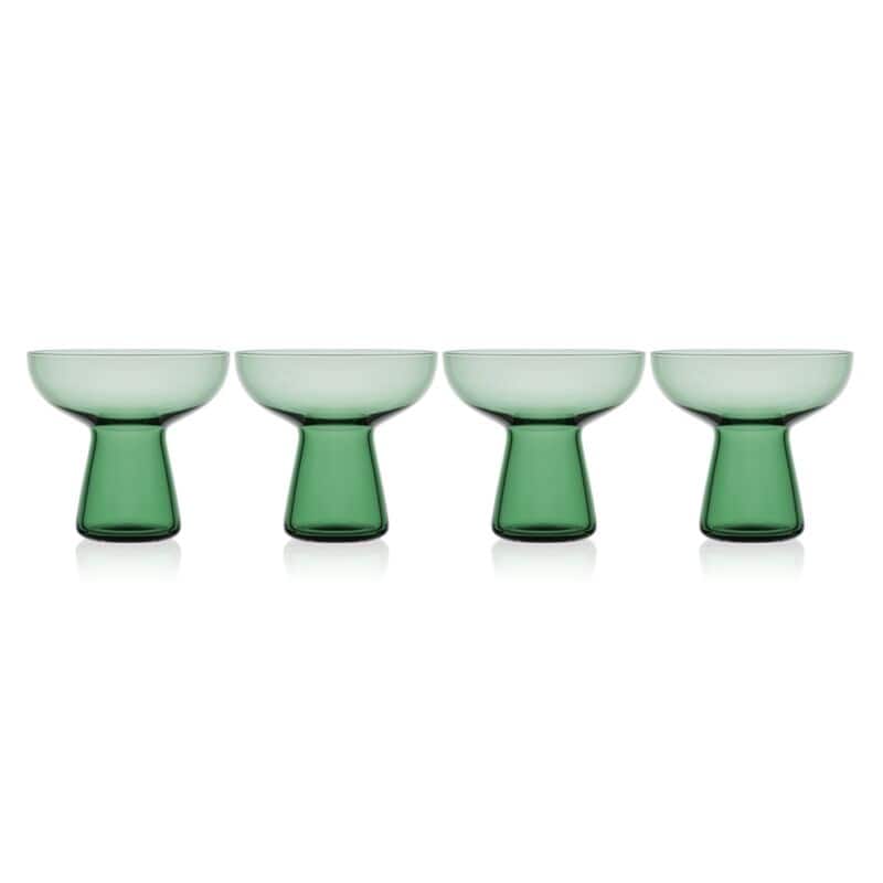Mikasa Set Of 4 Phoebe Margarita Cocktail Glass, 18 Oz, Blue
