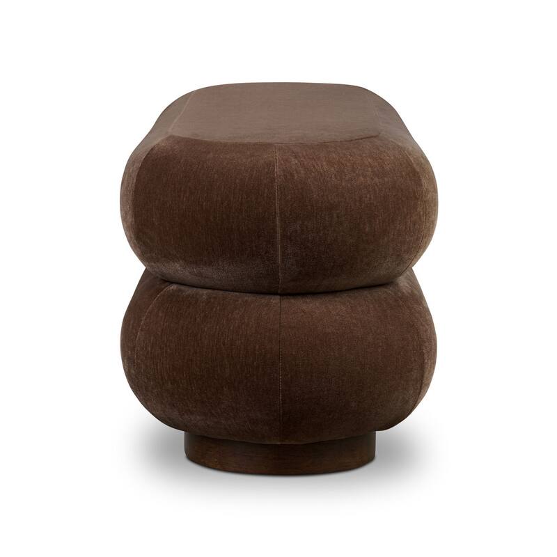 Poly & Bark Varde Bench in Froth White Boucle