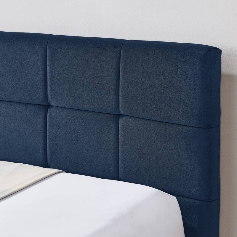 Upholstered Tufted Sofa Bed Frame, Full Size Velvet Fabric Daybed with Comfortable Backrest and Armrests, Wood Slats Support